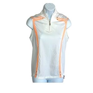 Jamie Sadock Women's Golf Sleeveless  Shirt 1/4 zipper L
